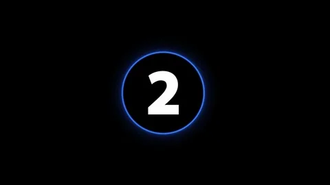 Countdown timer 5 seconds, countdown number 5 to 0 animation. Video stock 321679772