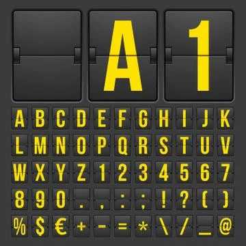Countdown timer and date, calendar scoreboard イラスト素材