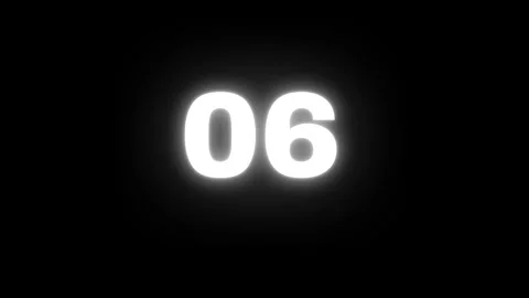 Countdown Timer Animated Video Stock Footage 252125117