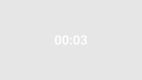 Countdown timer animation from 5 to 0 seconds, countdown video Stock Footage 296674455