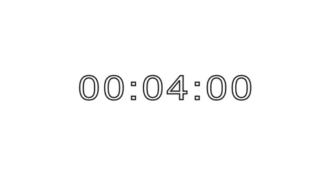 Countdown timer animation clock display,... | Stock Video | Pond5