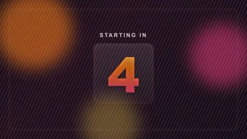 Countdown Timer Animation Modern Digital Events Online Presentations Stockbeeldmateriaal 332695100