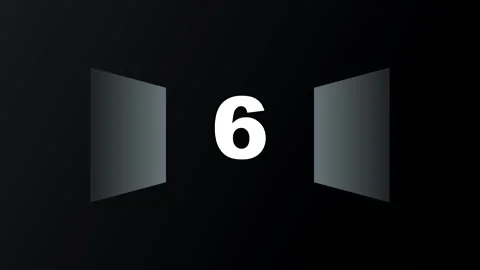 Countdown timer animation video with numbers 10 to 1 Vídeo Stock 347414761