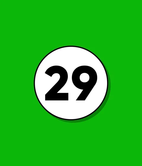 Countdown timer animation with white circle on bright green background show.. Stock Footage 332396428