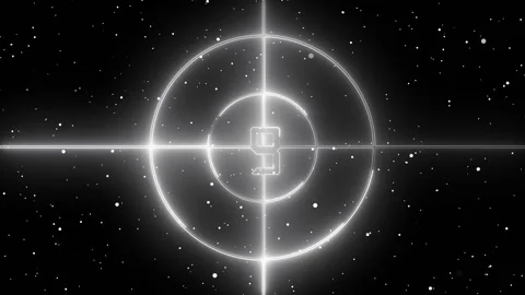 Countdown timer animation with white neon. Countdown timer digital number d.. Stock Footage 337813101