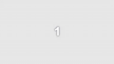 Countdown Timer Animation White Numbers Alpha Transparent Background Stock Footage 333899586