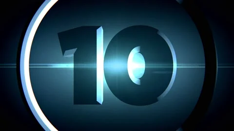 Countdown Timer Background VJ Loops 001 스톡 동영상 137127778