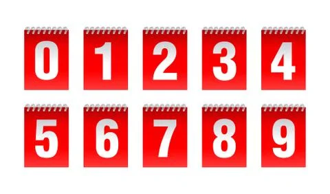 Countdown timer with binding spring Stock-Illustration