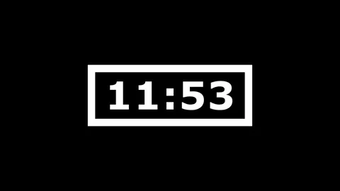 Countdown timer on black background showing time passing. Stock-Footage 337520611