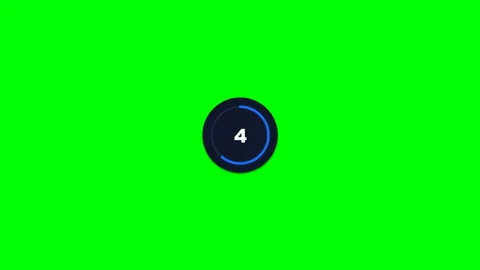 Countdown timer bottom right Green Screen Lower Third 動画素材 345222047