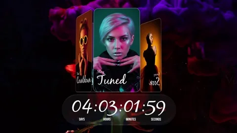 Countdown Timer Carousel After Effects素材