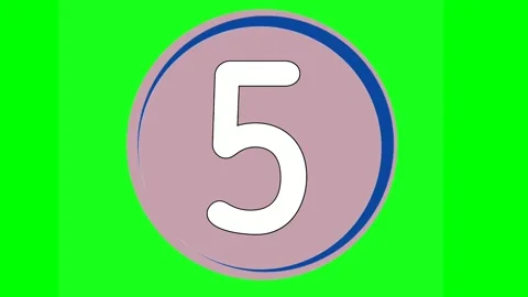 Countdown timer in circle Stock Footage 297737247