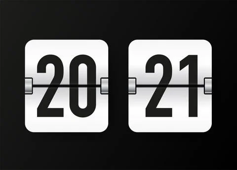 Countdown timer. Clock counter. Mechanical scoreboard. Vector template for yo 库存插图