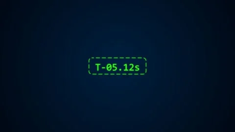 Countdown timer counts down ten seconds with glowing green 動画素材 346430898