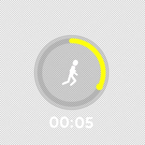 Countdown timer digital 15 seconds  Video stock 196993879