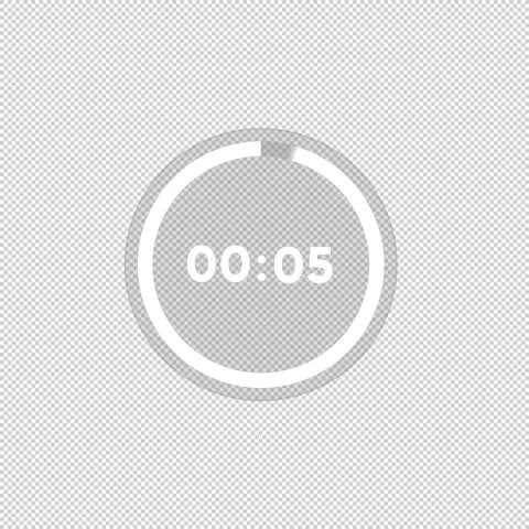 Countdown timer digital 5 seconds  Stock Footage 196993801