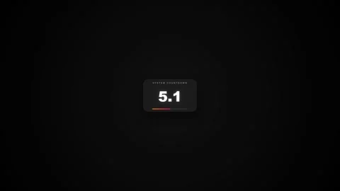Countdown timer digital clock interface displaying numbers counting down Stock Footage 346430926