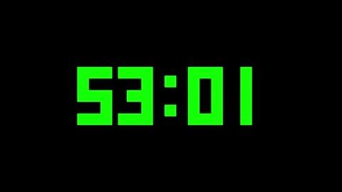 Countdown Timer with Digital Display Stock Footage 281718097
