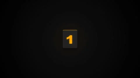 Countdown timer with flip numbers counting down 動画素材 346430877