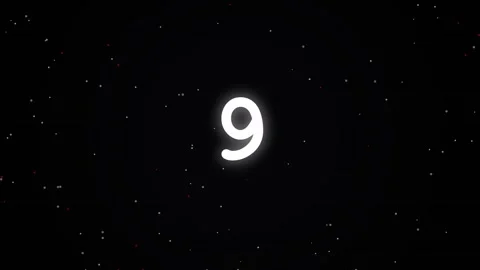 Countdown Timer Glitch. Digital countdown with glitch effect on black Stock Footage 340014048