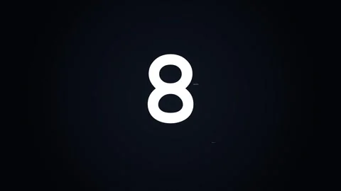 Countdown Timer Glitch. Digital glitch countdown timer on black background Stock Footage 340009907