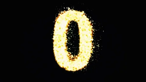 Countdown Timer - Glitch Particles Stock Footage 88359296