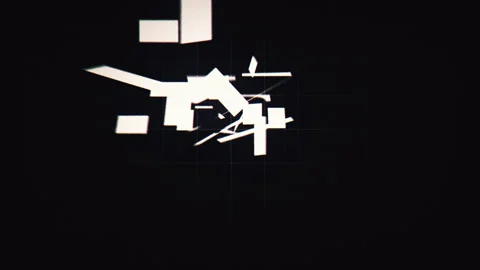 Countdown Timer - Glitch style - 4 Stock Footage 137312443