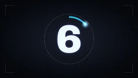 Countdown timer with glowing circular motion for digital Stock Footage 339677192