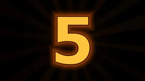 Countdown timer with glowing orange numbers on a dark background with rotat.. Vídeo Stock 346257509