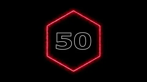 Countdown timer in hexagon shape Illustrazione stock