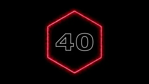 Countdown timer in hexagon shape Illustrazione stock