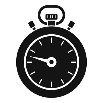 Countdown timer icon simple . Stopwatch clock Stock-Illustration
