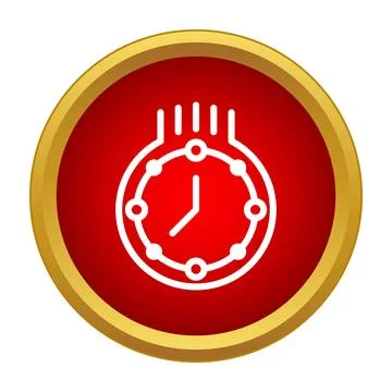 Countdown timer icon symbolizing time management and deadline Illustrazione stock