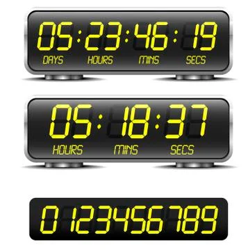 Countdown timer Stock Illustration