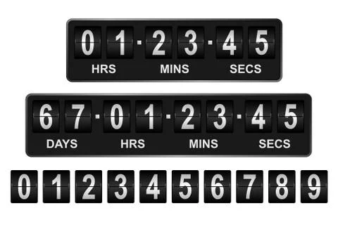 Countdown timer Stock Illustration