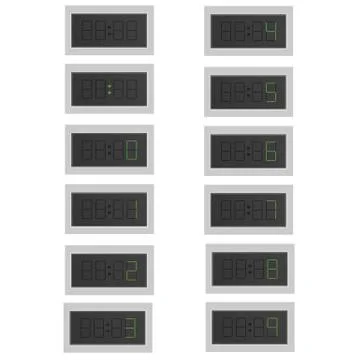 Of the countdown timer Illustrazione stock