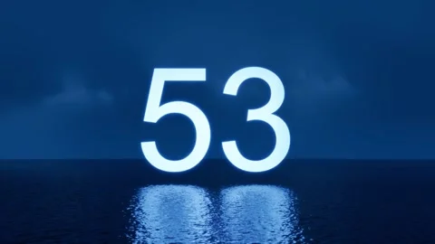Countdown timer. Neon digitals. Glow effect. 3d render Stock Footage 292253694