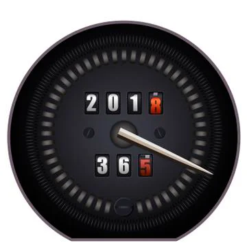 Countdown timer - New Year 2018 Stock Illustration