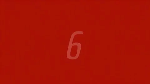 Countdown timer with number 10 on a red background Stock Footage 341679641