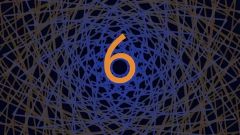 Countdown Timer with Numbers 10 seconds to 0, Abstract Background Video stock 341679660