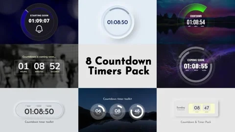 Countdown Timer Pack Stock After Effects