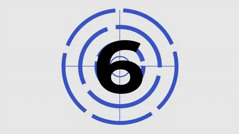 Countdown timer progress icon in cartoon animation. Time limit sequence sign. Stock Footage 314001142