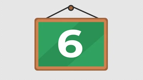 Countdown timer progress icon for an educational movie or a back to school intro Video stock 314098813