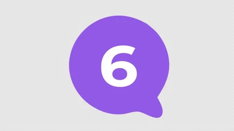 Countdown timer progress icon speech bubble communication chat cartoon animation Stock Footage 314098787