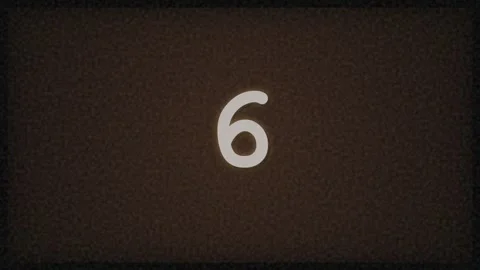 Countdown Timer Sequence With Digital Numbers Stock Footage 347897090