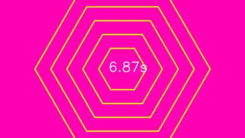 Countdown timer set against a bold, solid magenta background Vidéo 339581733