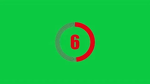 Countdown timer showing the number 10 in a retro film countdown. Stock-Footage 306773088