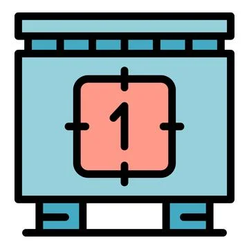 Countdown timer showing one second remaining on digital display Stock-Illustration