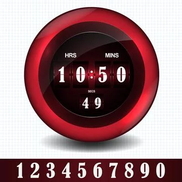 Countdown timer Vector countdown timer - easy change time Copyright: xZoon... Stock Photos