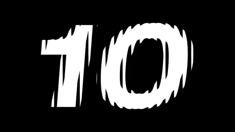 Countdown timer wavy and glass style effect. Stock Footage 340362717
